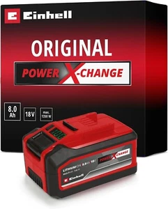 Batteria Einhell 8.0Ah per tutte le potenze X-Change 18V con LED modalità resistenza 5.0Ah - Foto 1 di 6