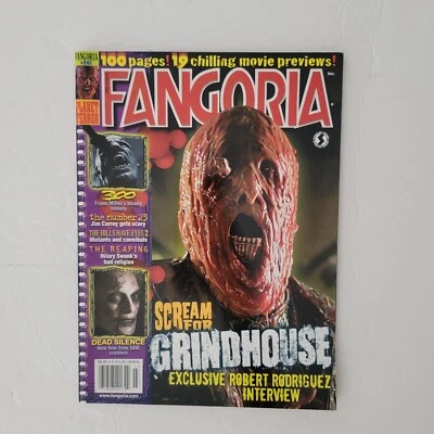 FANGORIA 261 MAGAZINE HORROR GRINDHOUSE ROBERT RODRIGUEZ DEAD SILENCE 300 - Image 1 of 4