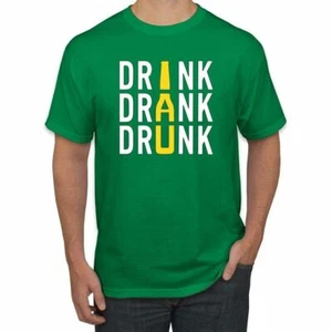 Camiseta gráfica irlandesa Drunk Drunk St Patricks Day para hombre: verde - Imagen 1 de 10