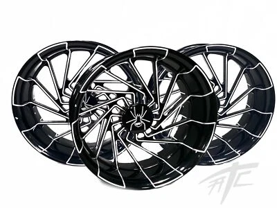 SPYDER 20" BLACK CONTRAST CUT MAYHEM WHEELS (3) 09-12 CAN-AM SPYDER ROADSTER Foto 1 de 4