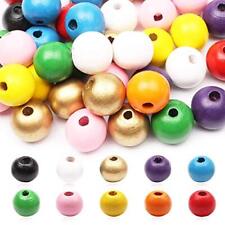 200pcs 8mm 10mm 12mm 14mm 16mm 20mm 22mm Wood Beads Natural Unfinished Round ...