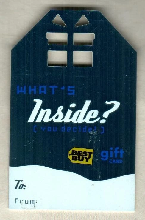 BEST BUY What's Inside? You Decide ( 2005 ) Die-Cut Foil Gift Card ( $0 ) - Image 1 of 1