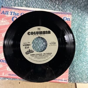 Barbra Streisand Neil Diamond forever in blue jeans/you don’t bring me flowers c - Picture 1 of 4
