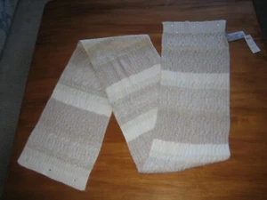 womens chicos cable knit scarf 70 X 9 NWT - Picture 1 of 5