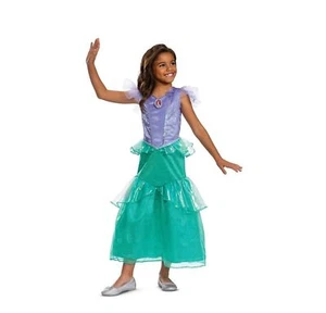 Disney Little Mermaid Live Ariel Halloween Costume dress Girls Size XS 4/5 - Picture 1 of 10