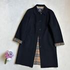 BURBERRY LONDON Women's Cashmere Blend Stainless Steel Collar Coat Black Size 38