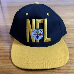 Pittsburgh Steelers Vintage Pro Player NFL Snapback Hat Cap '90s - Picture 1 of 3