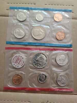 1972 US Mint Set 11 Coins Original Envelope - Image 1 of 3