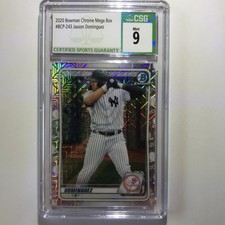 2020 Bowman Chrome Mega Box Jasson Dominguez RC Mojo Yankees #BCP-243 CSG 9