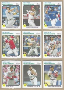 2022 Topps Heritage NEW AGE PERFORMERS Complete Set of 25 Tatis Guerrero *G* - Picture 1 of 3
