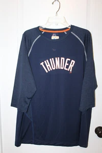 NWT Oklahoma City Thunder NBA Majestic 3/4 Sleeve Performance Tee Shirt Mens 2XL - Picture 1 of 5