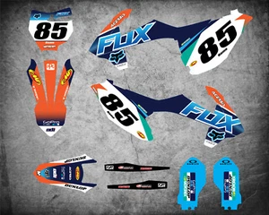 Custom Graphics Full Kit to Fit KTM 85 20018 2019 models FOXY STYLE stickers - Picture 1 of 1