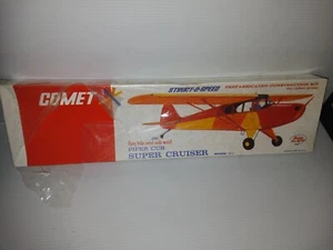 COMET PIPER CUB SUPER CRUISER 13" WINGSPAN #2302 STRUCT-O-SPEED BALSA PLANE KIT - Picture 1 of 4