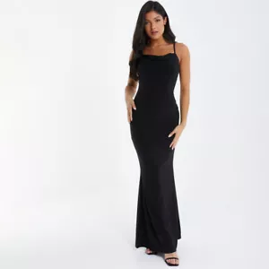 Precio de venta sugerido por el fabricante £37, nuevo quiz Ity Cowl Maxi Vestido, Talla 14 - Imagen 1 de 3