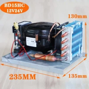 Unidad de condensación de compresor de CC BD15HC Micr unidad de refrigeración refrigerador 12V24V - Imagen 1 de 10