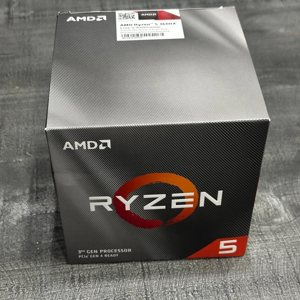 AMD Ryzen 5 3600X 100-000000022 6-Core 4.4GHz Max Turbo Speed CPU Processor NEW - Image 1 of 4