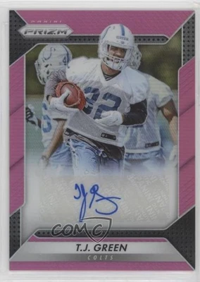 2016 Panini Prizm Rookie Auto Pink Prizm TJ Green #RA-TJG Auto RC - Image 1 of 2
