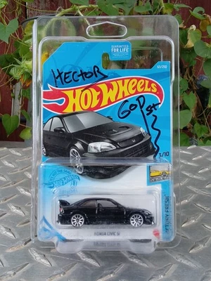 HOT WHEELS Honda Civic Si SIGNED HECTOR Fast & Furious NOEL G JSA COA - Image 1 of 2