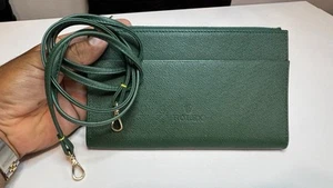 Authentic Rolex Green Clutch/Crossbody With Strap Rare Boutique Gift - Picture 1 of 6