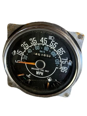 Jeep CJ Speedometer CJ5 CJ7 CJ8 Fuel Temperature Gauge 85 mph 145K - Image 1 of 3