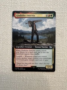 Arte extendido Gladiolus Amicitia U0489 Final Fantasy Magic The Gathering casi nuevo - Imagen 1 de 1