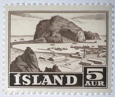 Sellos de viaje: estampillas de Islandia Scott #267, pesca y agricultura, como nuevas OG NH Foto 1 de 4
