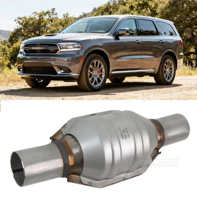 2'' Inlet/Out Catalytic Converter Stainless Steel Weld-on For Dodge Durango 3.6L Foto 1 de 4
