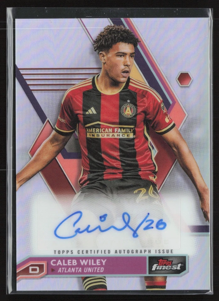 2023 TOPPS FINEST MLS CALEB WILEY AUTO - Image 1 of 4