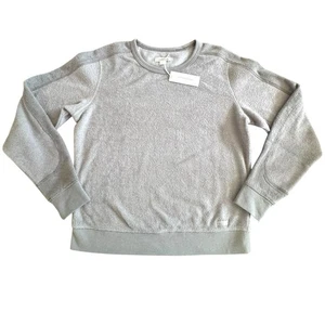 NUEVO CON ETIQUETAS Outerknown Hightide Dos Tonos Gris Cuello Redondo Pullover Sudadera Para Mujer’s XS - Imagen 1 de 12