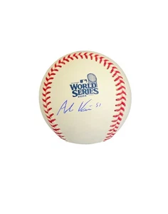 ALEX VESIA DODGERS SIGNED 2024 WORLD SERIES BASEBALL BECKETT - Picture 1 of 3