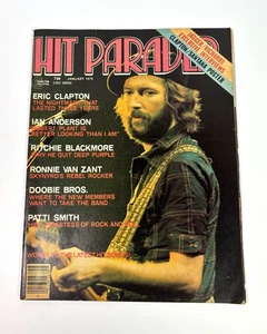 HIT PARADER Magazine January 1976; Eric Clapton, Mick Jagger/Keith Richards READ - Picture 1 of 4