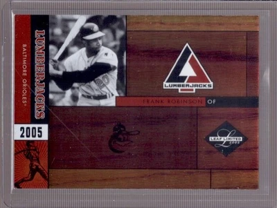 Frank Robinson 2005 Leaf Limited Leñadores #LJ-12 Inserto #20/50 Foto 1 de 2