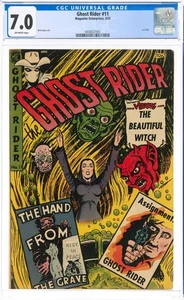 Ghost Rider 11 CGC 7.0 Witch Devil 1953 Pre-Code Horror Magazine Ent A-1 #75 PCH - Picture 1 of 9