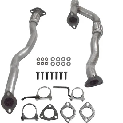Se adapta a Jeep Cherokee 2014 2015 2016 2017 2018 3,2 L tubo delantero con kit de tubo Flex Y Foto 1 de 4