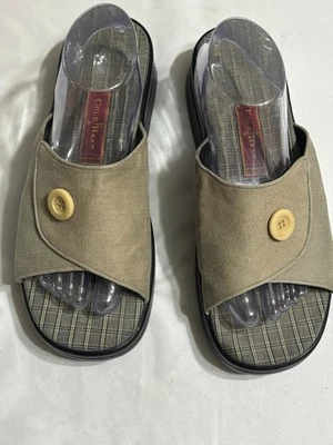 Y2K Vintage Cole  Hann 1990’s tan slide sandals Women’s 11 - Image 1 of 4