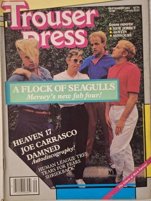 Trouser Press (Sep 1983) A Flock of Seagulls/Heaven 17/Joe King Carrasco/Damned - Image 1 of 4