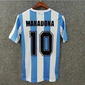 Retro Argentino 1986 Home Shirt MARADONA#10 Shirts Top Adults T-Shirt - Picture 1 of 1
