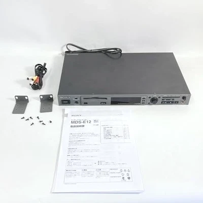 SONY MDS-E12 Professional MD LP Recorder Player Black Tested working - Image 1 of 4