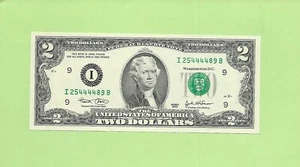 2003 ..UNCIRC $2  I 2544 4489 B .... 2003 $2  I-B    QUAD CENTER   '4444' - Picture 1 of 2