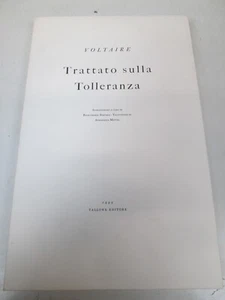 VOLTAIRE TRATTATO TOLLERANZA TALLONE 1995 EDIZIONE PREGIO BIBLIOFILIA SC82 - Foto 1 di 5
