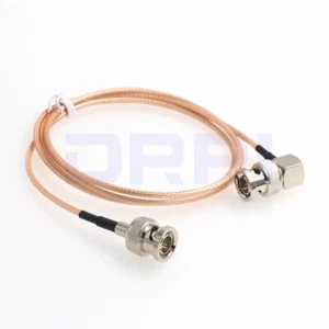 Cable coaxial monitor cámaras HD BNC macho a BNC ángulo recto macho RG179 75ohm - Imagen 1 de 4