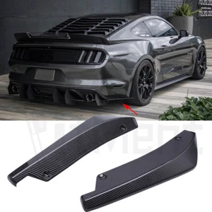 Difusor divisor de labios parachoques trasero aspecto fibra de carbono para Ford Mustang GT Canards - Imagen 1 de 10
