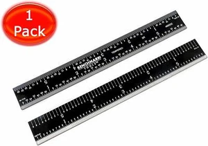 Benchmark Tools 6" 5R Rigid Machinist Ruler Grad Black Chrome Stainless Steel - Picture 1 of 5