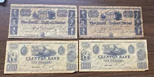 Vintage Lot of Paper Money Reproductions Clinton Bank Hamburg NY etc $1,000 Bill - Picture 1 of 2