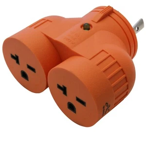 AC WORKS® V-DUO Adapter – NEMA L6-30P to Two NEMA 6-20R, 250V - Picture 1 of 7