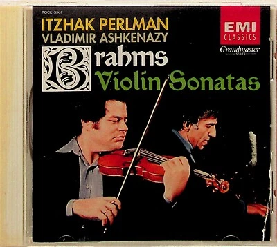 Brahms: Violin Sonatas -Itzhak Perlman, Vladimir Ashkenazy CD -JAPAN (TOCE-3361) - Image 1 of 3