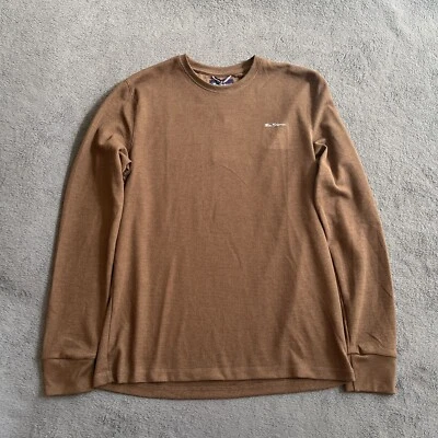 NWT Ben Sherman Brown Round Neck Pullover Long Sleeve Sweatshirt Men's Size M  - Изображение 1 из 4