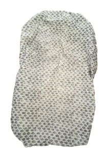 POTTERY BARN KIDS WEST ELM STAMPED GRAY OWL ORGANIC COTTON FITTED CRIB SHEET - Picture 1 of 4