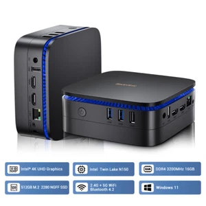 Blackview Mini PC Intel N150 jusqu'à 3.6GHz Mini Computer 16GB RAM 512GB M.2 SSD - Photo 1/13