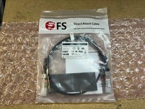 FS QSFP-40G-DAC 1M QSFP+ Passive Direct Attach Copper Cable 36225 NEW SEALED - Afbeelding 1 van 3